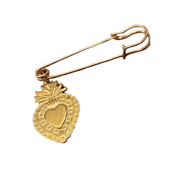 Broche épingle "Coeur sacré" - & + de plaisirs