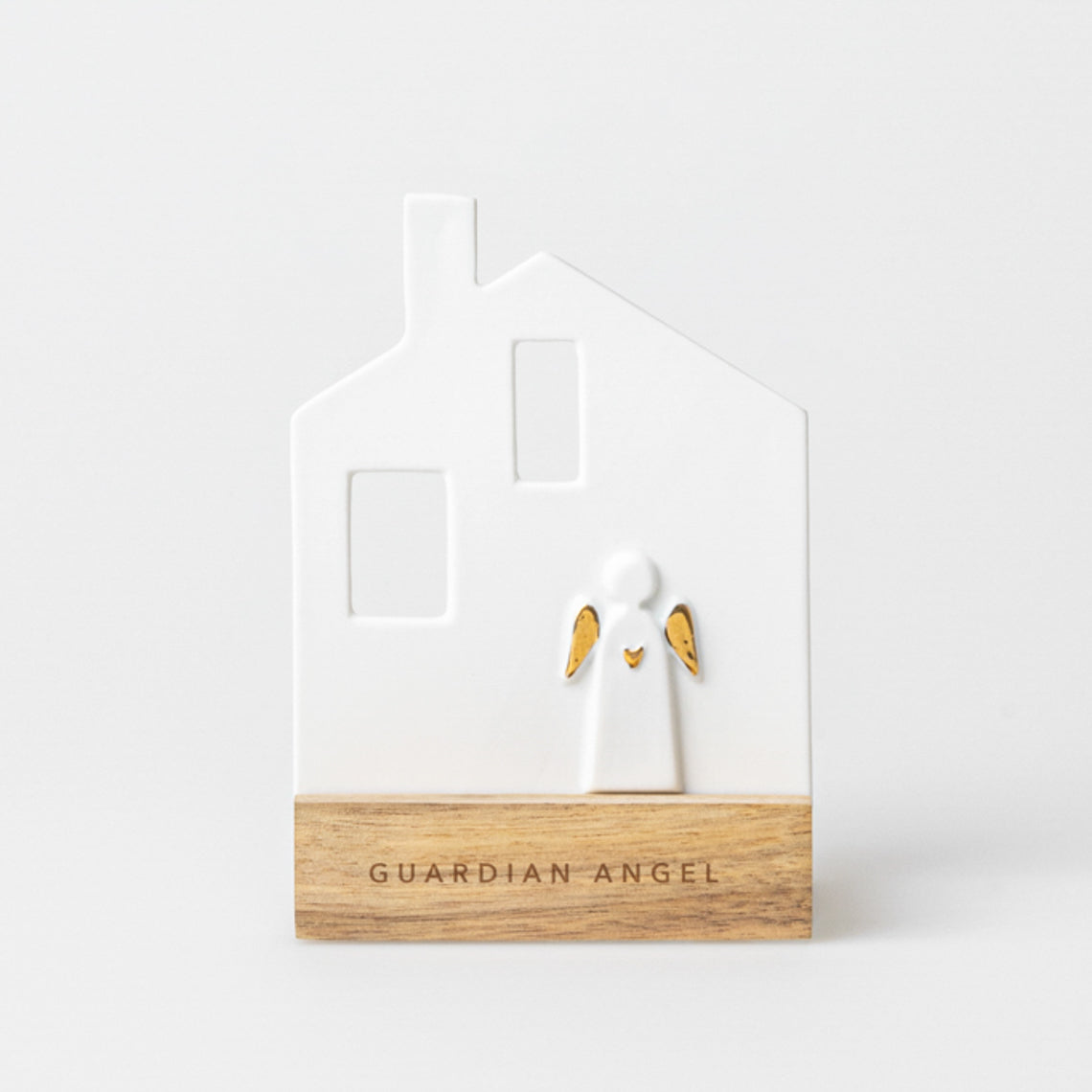 Photophore façade "Guardian Angel" - Socle bois - Räder