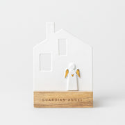 Photophore façade "Guardian Angel" - Socle bois - Räder