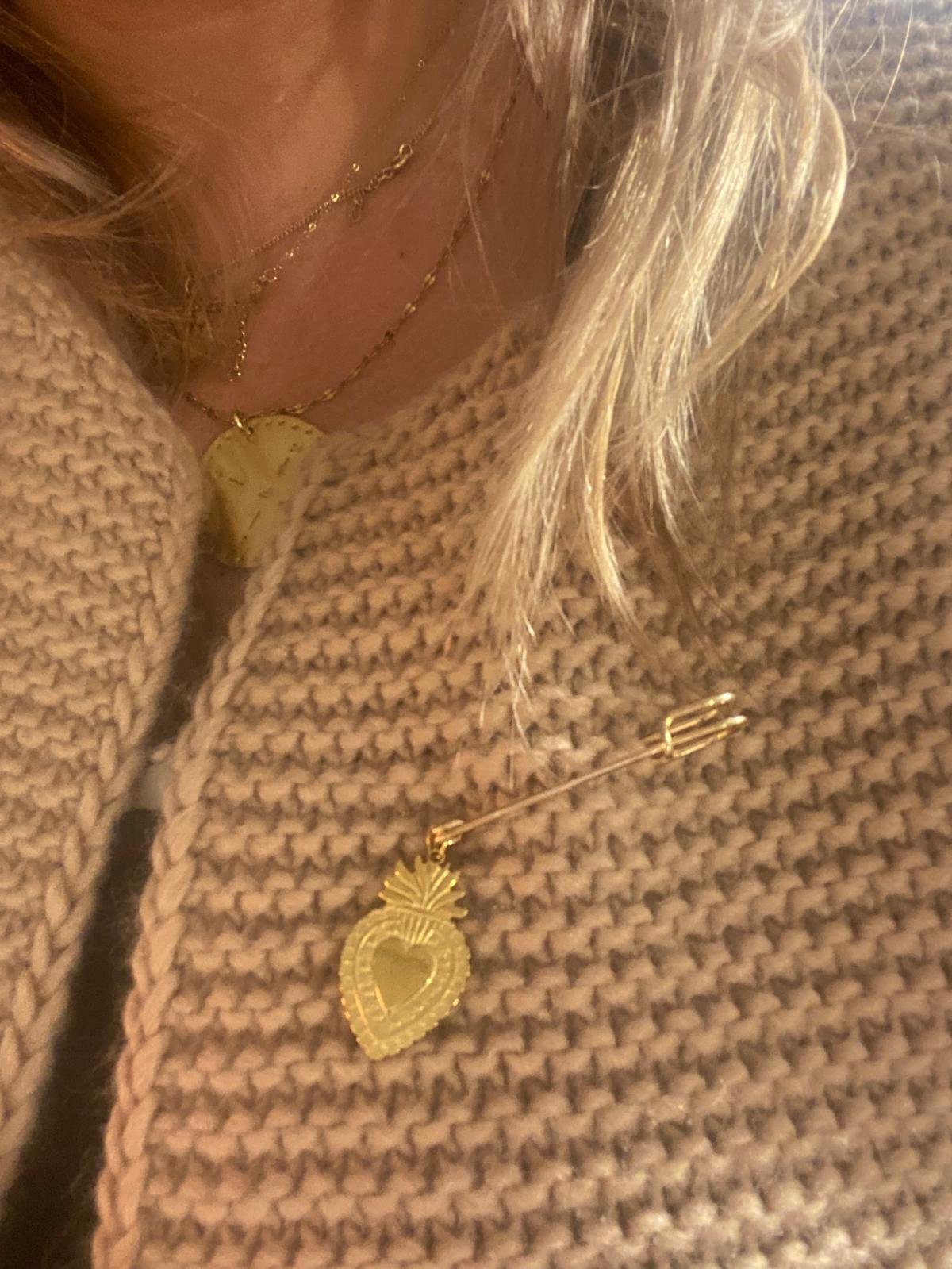 Broche épingle "Coeur sacré" - & + de plaisirs