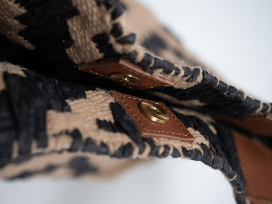 cabas raphia noir naturel flagship bed and philosophy