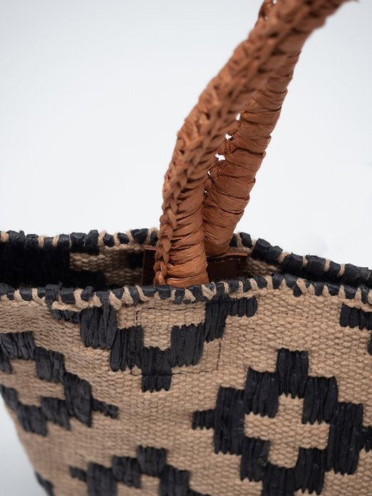 cabas raphia noir naturel flagship bed and philosophy