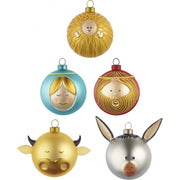 palle presepe Alessi 5 boules crèche nativité